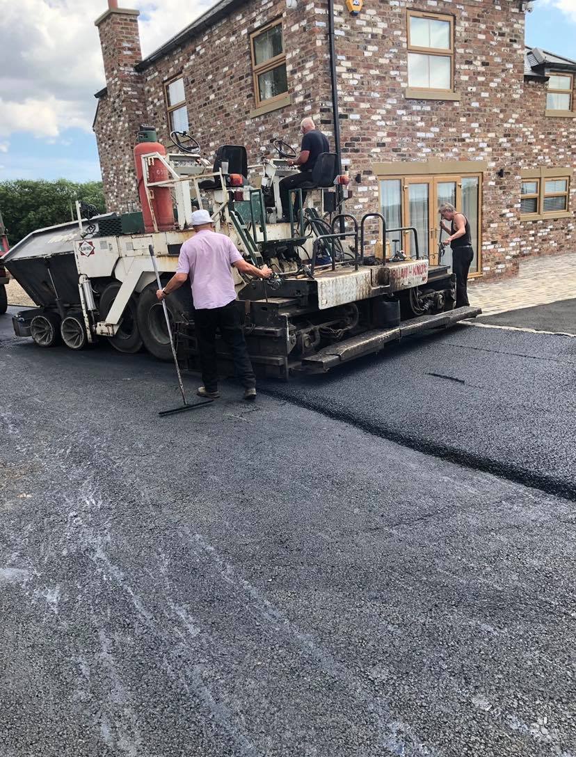 Laying tarmac in the North East