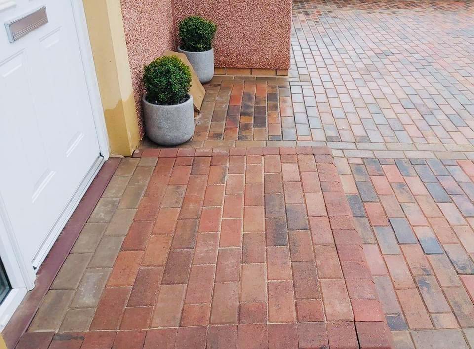 Armstrong's Block Pavers used for a residential driveway in Edinburgh Scotland